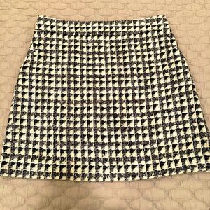Blue and White Loft Skirt Size 4